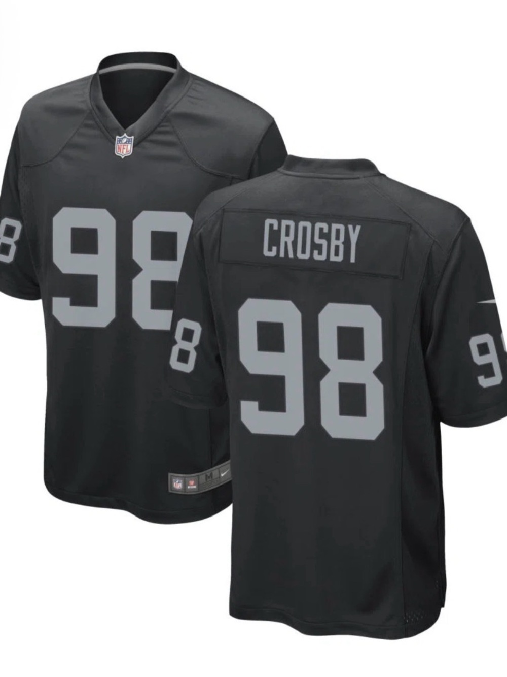 Las Vegas Raiders 98 Maxx Crosby Black Game Jersey